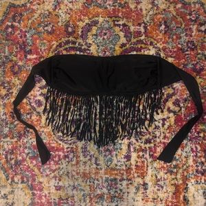 Bandeau Swim Top w/ Fringe
